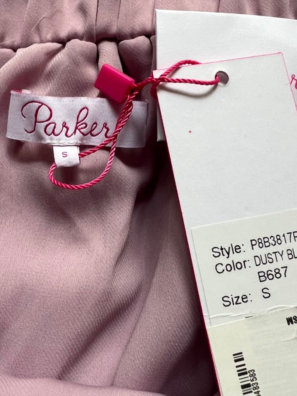 Parker Size S NWT Dusty Blush Pink Sleeveless Ruffle Tiered Halter Mini Dress - Picture 8 of 16